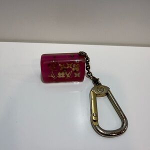 Louis Vuitton Pink an Gold Purse Charm